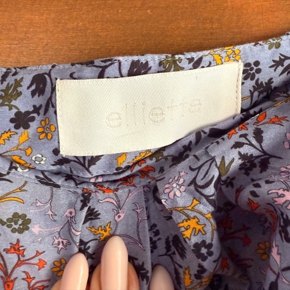 Elliette Floral A Line Mini Skirt with Ties 🌸 - Picture 3 of 6